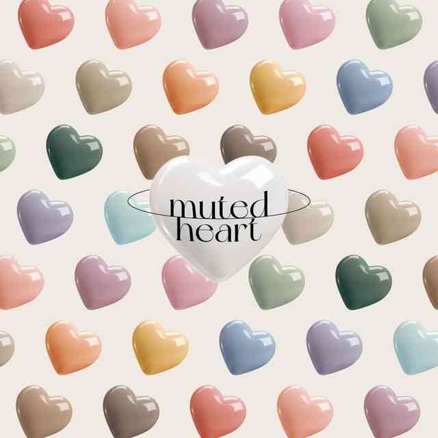 Muted heart sticker-VOL DE NUIT-category-item-thumbnail
